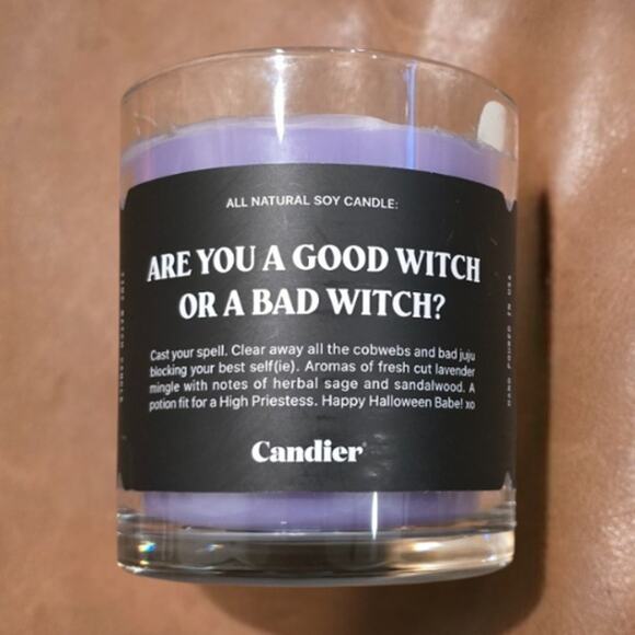 Candier Good Or Bad Witch Candle Soy Based NEW - Picture 2 of 3